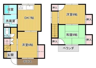 テラスハウス清水の物件間取画像